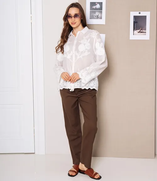 Блуза #КТ302 (7), белый