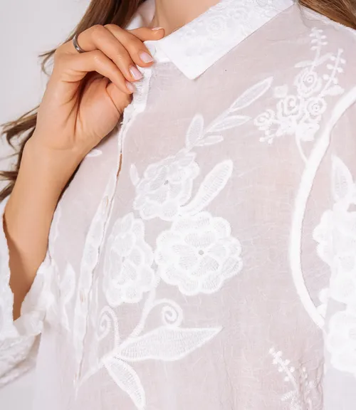 Блуза #КТ302 (7), белый