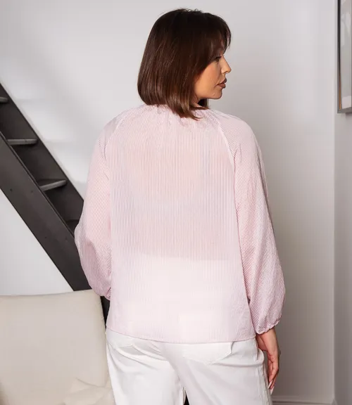 Блуза #КТ73 (2), пудровый