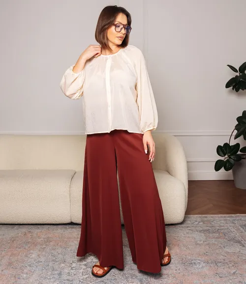 Блуза #КТ73 (2), кремовый