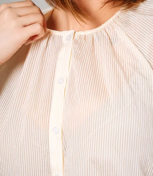 Блуза #КТ73 (2), кремовый