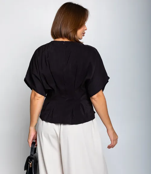 Блуза #ОКТ086022, чёрный