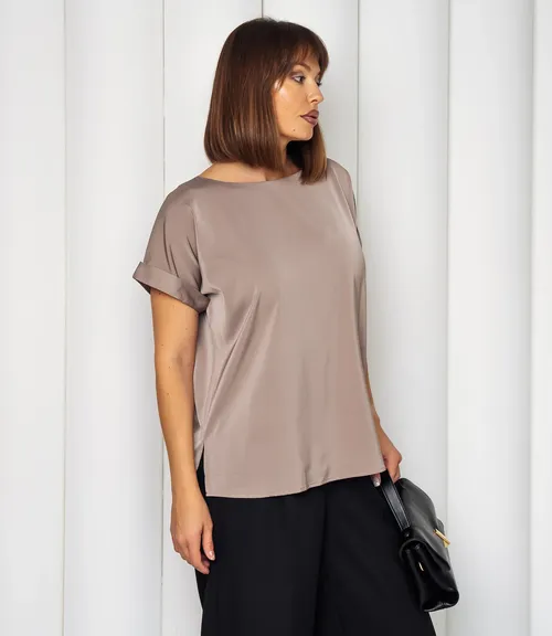 Блуза #ОКТ035001-1, капучино