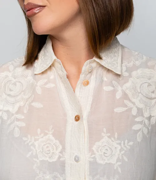 Рубашка #КТ702 (4), светло-бежевый