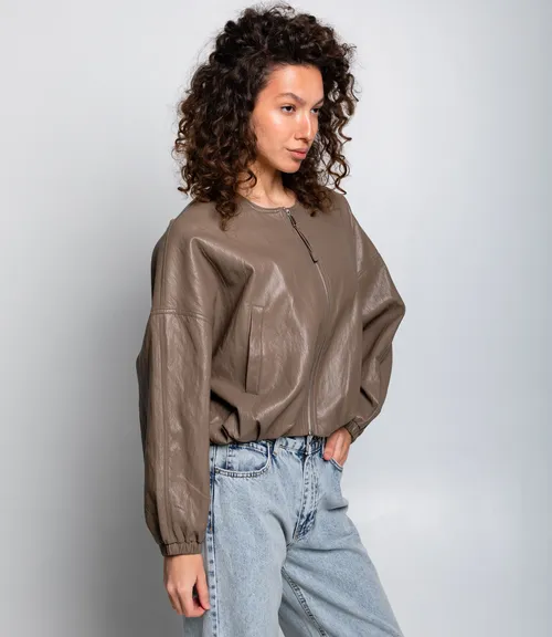 Бомбер #КТ619037, капучино