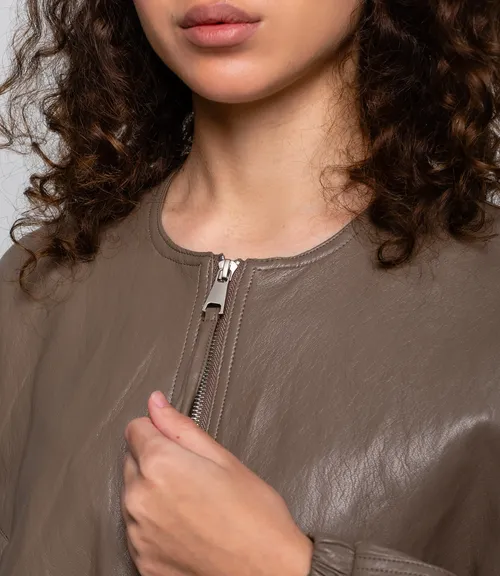 Бомбер #КТ619037, капучино