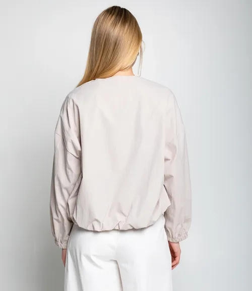 Бомбер #КТ2552, бежевый