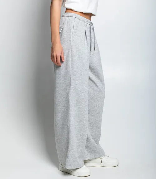 Спортивные брюки #КТ2525, серый меланж