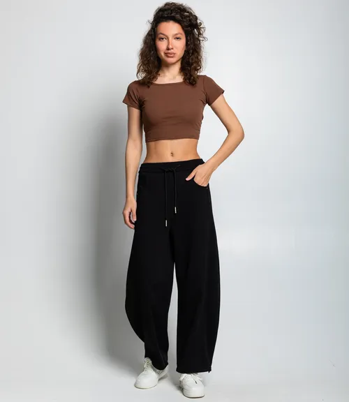 Спортивные брюки #КТ0606, чёрный