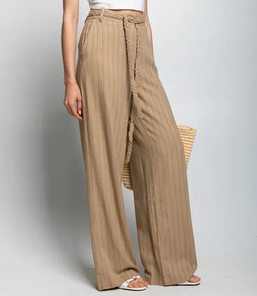 Брюки #ОКТ235001, бежевый