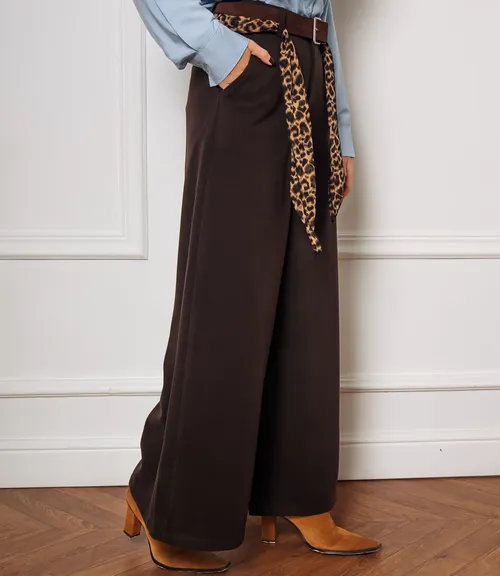 Брюки #КТ0930, шоколадный