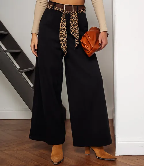 Брюки #КТ0930, чёрный