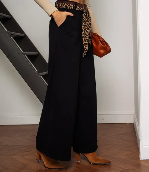 Брюки #КТ0930, чёрный