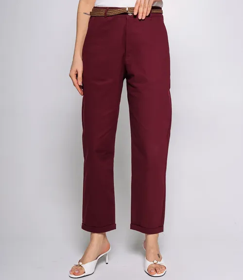 Брюки #ОКТ215001, бордовый