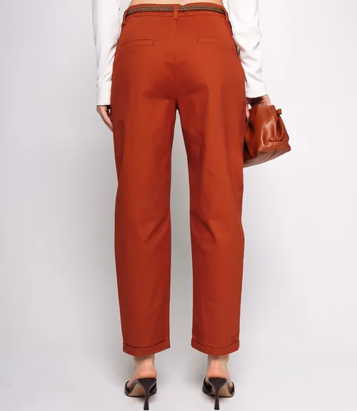 Брюки #ОКТ215001, терракотовый