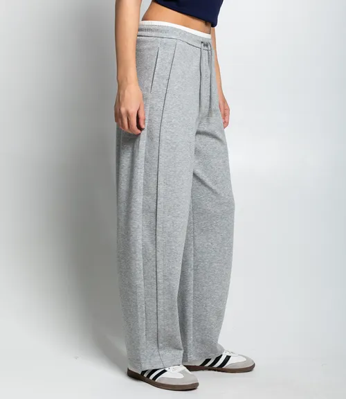 Спортивные брюки #КТ9925, серый меланж