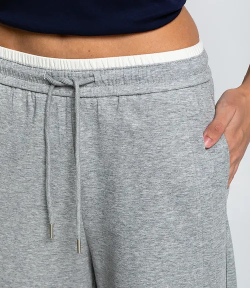 Спортивные брюки #КТ9925, серый меланж