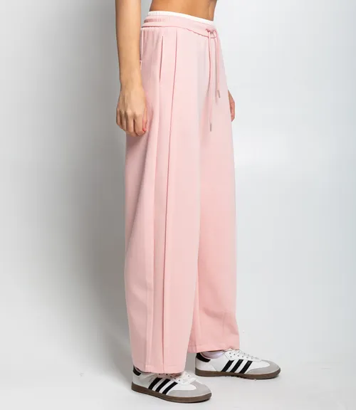 Спортивные брюки #КТ9925, пудровый