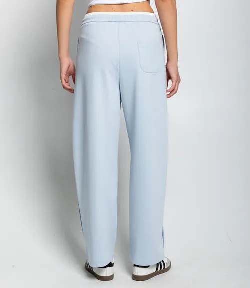 Спортивные брюки #КТ9925, голубой