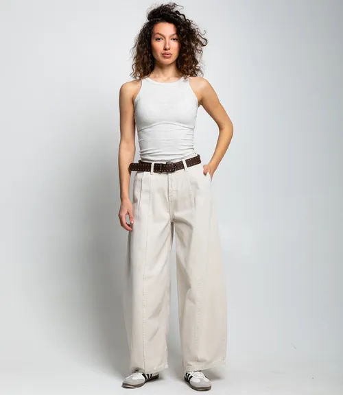 Джинсы #КТ26200, светло-бежевый