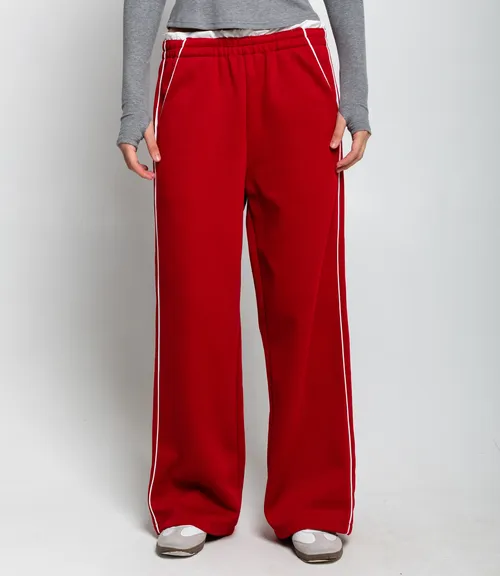 Спортивные брюки #КТ6661 (2), красный