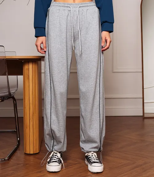 Спортивные брюки #КТ307 (4), серый меланж