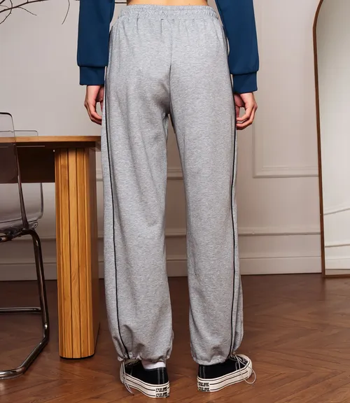 Спортивные брюки #КТ307 (4), серый меланж