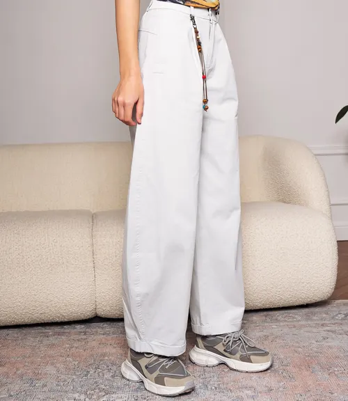 Брюки #КТ2635, серо-голубой