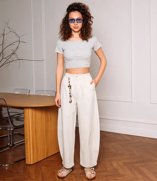 Брюки #КТ2635, светло-серый