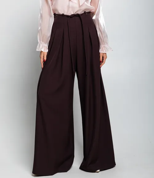 Брюки #КТ16301-2, шоколадный