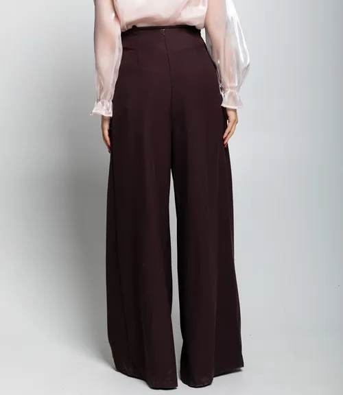 Брюки #КТ16301-2, шоколадный