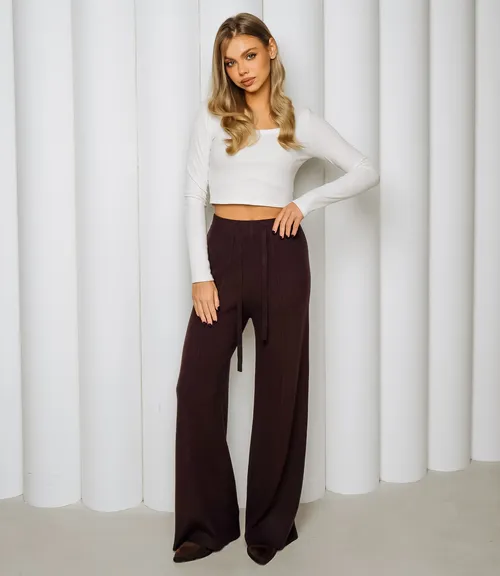 Брюки #КТ817 (1), шоколадный