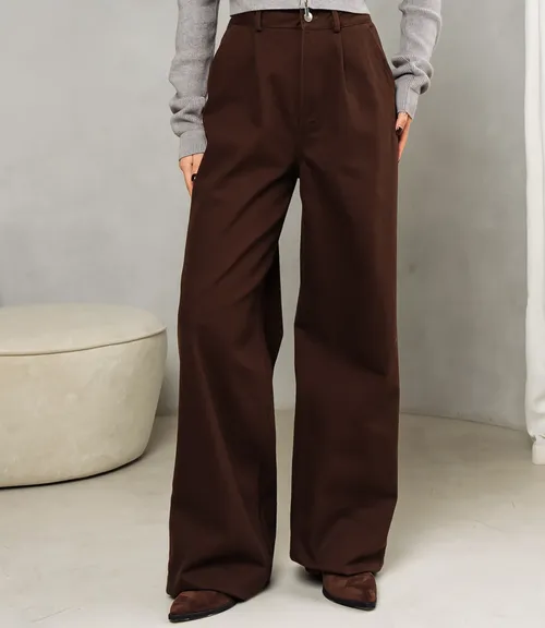 Джинсы #ОКТ165001, шоколадный