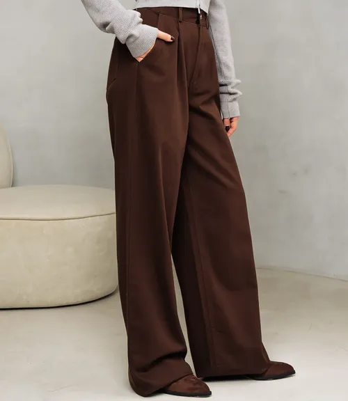 Джинсы #ОКТ165001, шоколадный