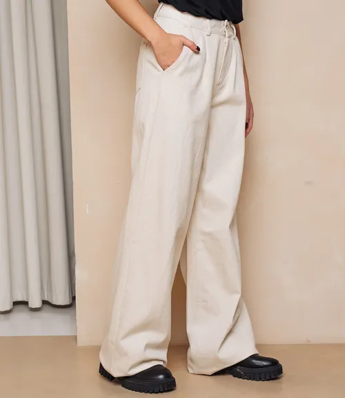 Джинсы #ОКТ165001, светло-бежевый