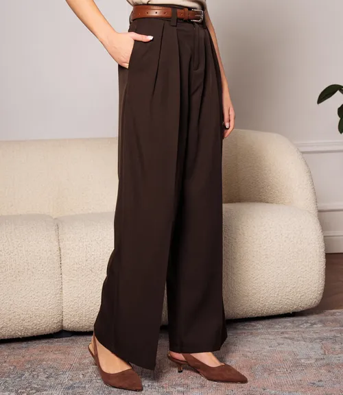 Брюки #КТ8844, шоколадный