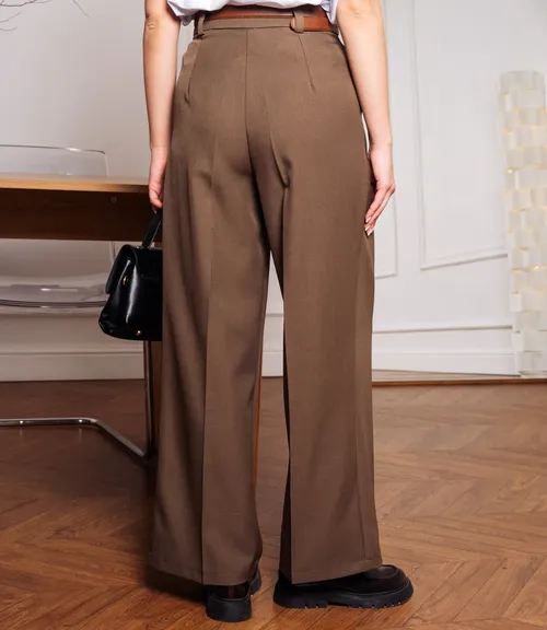 Брюки #КТ8844, коричневый