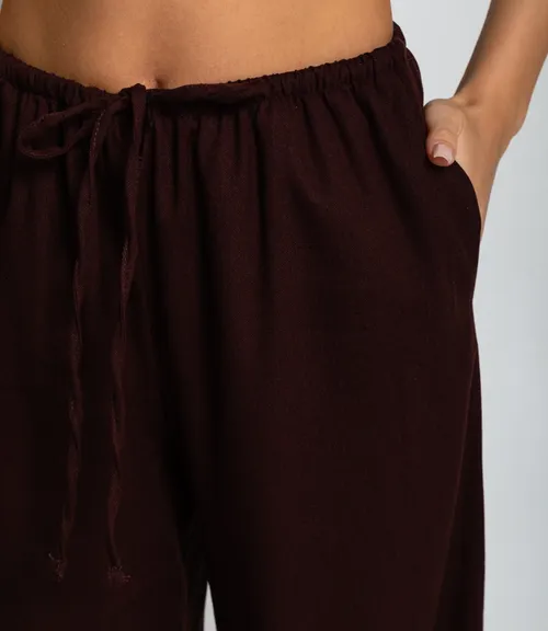 Брюки #ОКТ095016, шоколадный