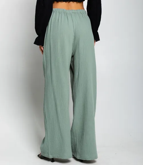 Брюки #ОКТ095004, ментоловый