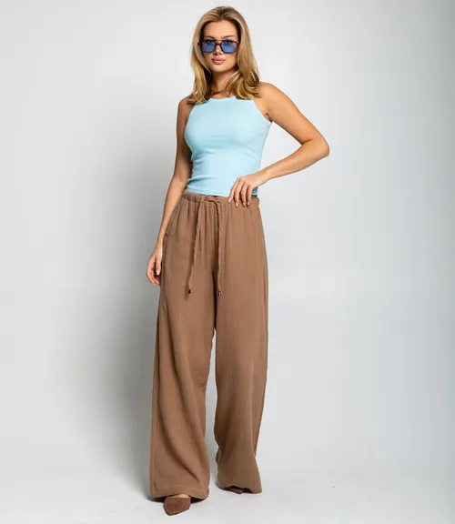 Брюки #ОКТ095004, тёмно-бежевый