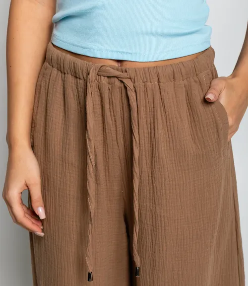 Брюки #ОКТ095004, тёмно-бежевый