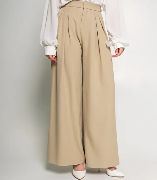 Брюки #КТ1873, бежевый