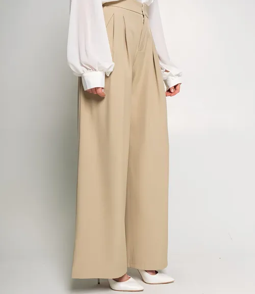 Брюки #КТ1873, бежевый