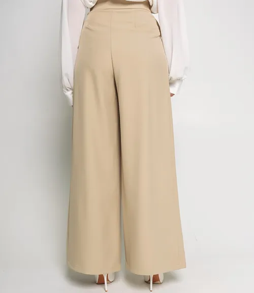 Брюки #КТ1873, бежевый