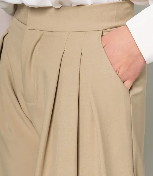 Брюки #КТ1873, бежевый