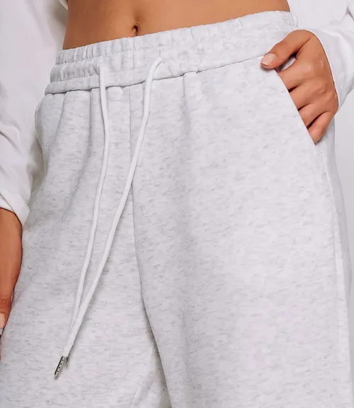 Спортивные брюки #КТ8029 (4), светло-серый меланж