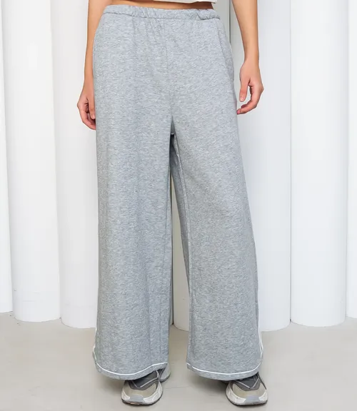 Спортивные брюки #КТ2563, серый меланж