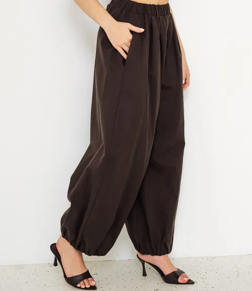 Брюки #КТ25811, тёмно-коричневый