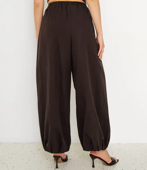 Брюки #КТ25811, тёмно-коричневый