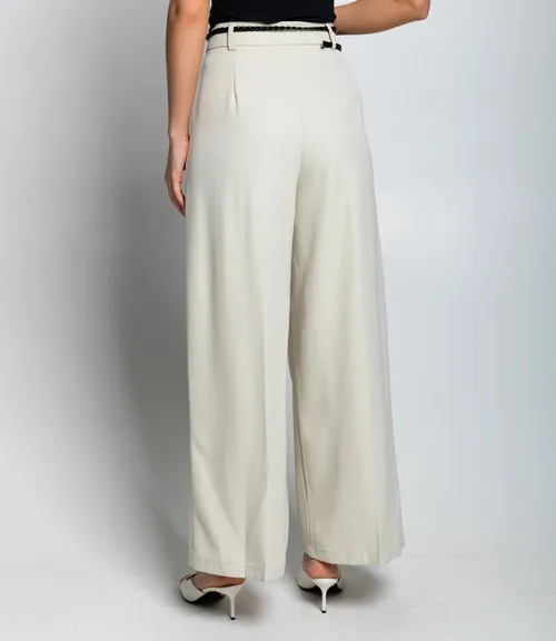 Брюки #КТ69008, бежево-серый